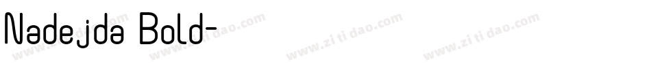 Nadejda Bold字体转换